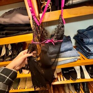 Victoria's Secret Black Sheer Lingerie